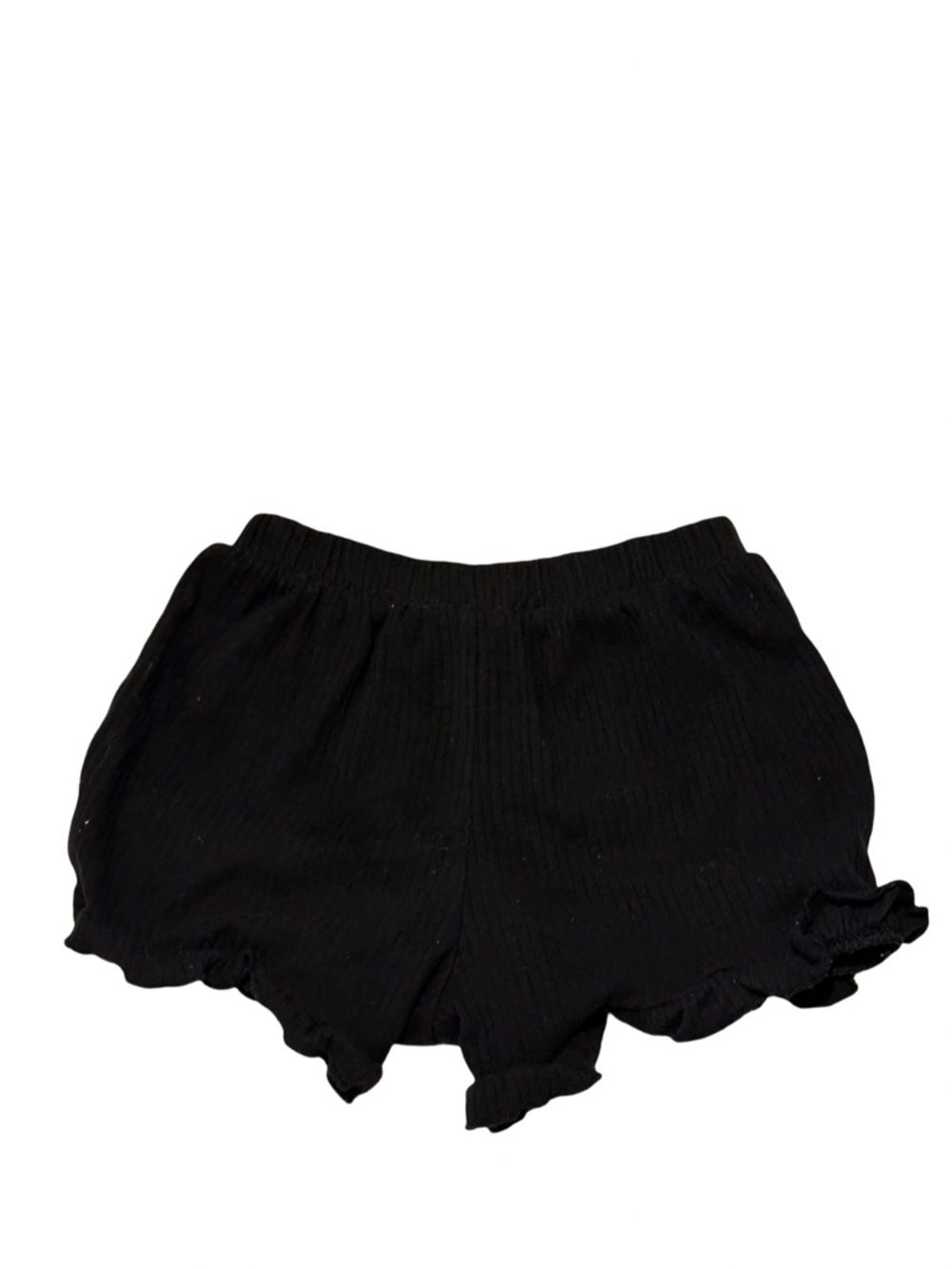 Garanimals Black Ruffle Hem Shorts Girls Size 4T Pull On Lightweight